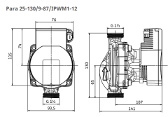 Wilo Para 25/9 Sirkülasyon Pompası