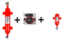 FRS 25/80 Pompalı Hazır Denge Kabı + Tortu Tutucu