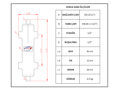 Denge Kabı 1'' (DN 25) , Q 65 , Dişli ,Denge Tankı,