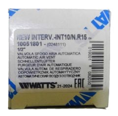Watts Otomatik Hava Purjörü 1/2'' Çekvalfli
