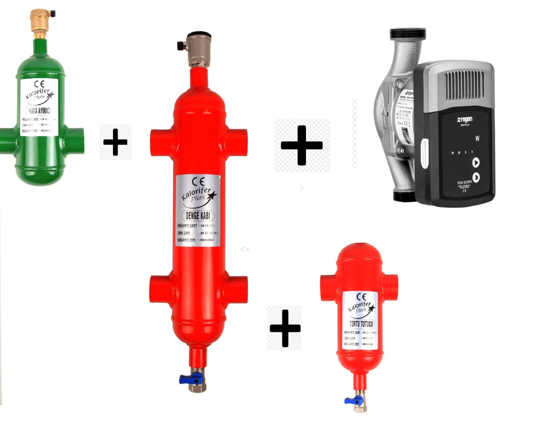 Regen 32/10 FX  Pompalı Hazır Denge Kabı+ Tortu Tutucu + Hava Ayırıcı