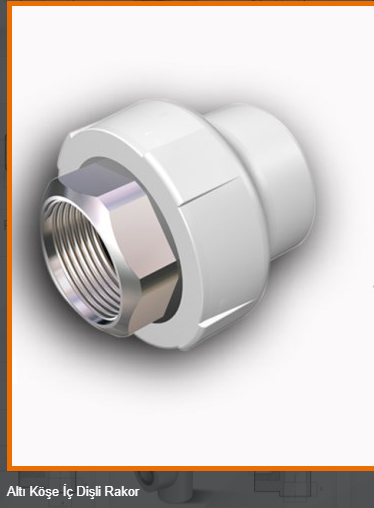 PPRC İç Dişli Rakor ( Altı Köşe)