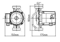 Taifu 32/8-180 Sirkülasyon Pompası