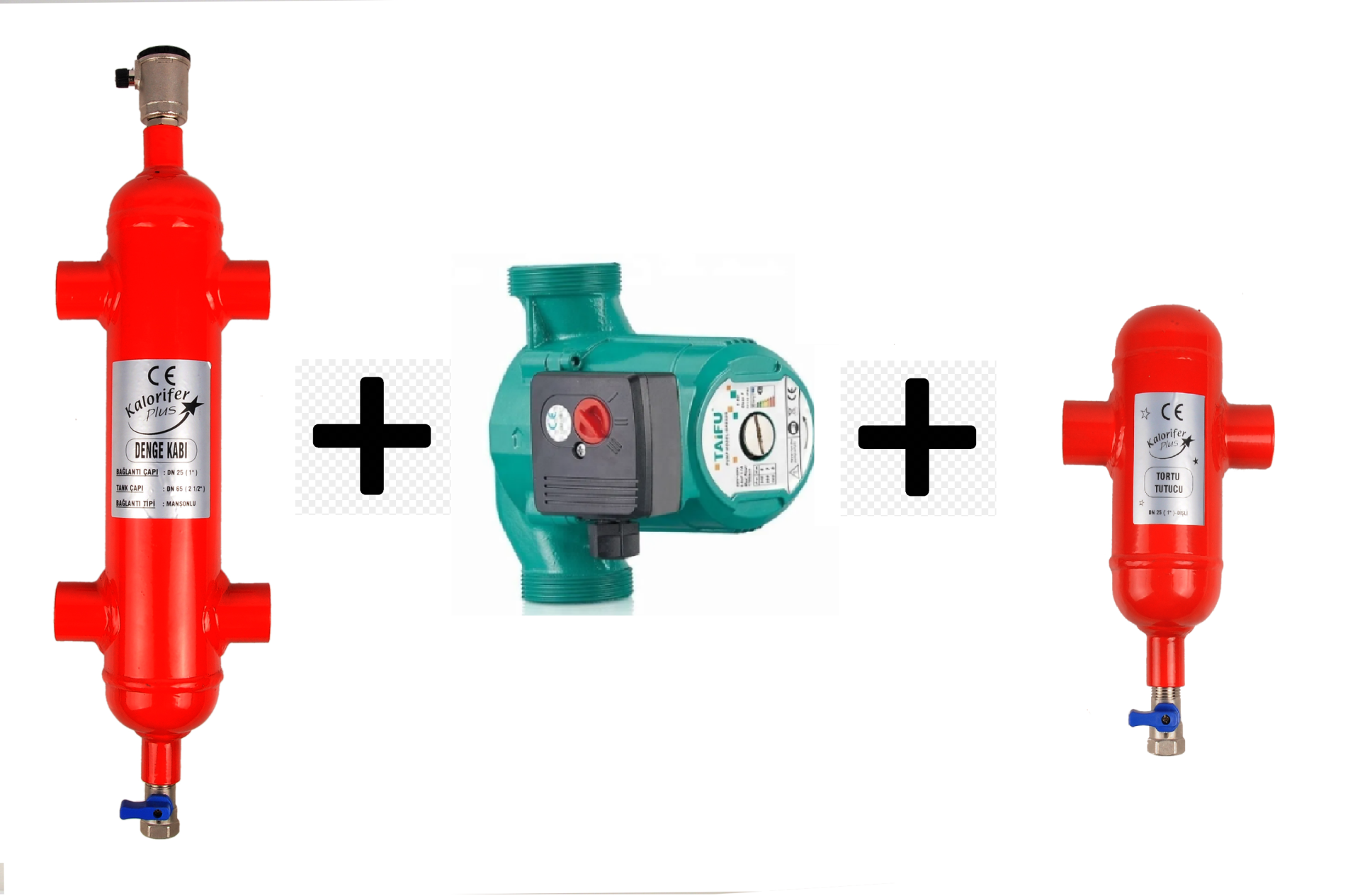 Taifu 25/80 Pompalı Hazır Denge Kabı + Tortu Tutucu