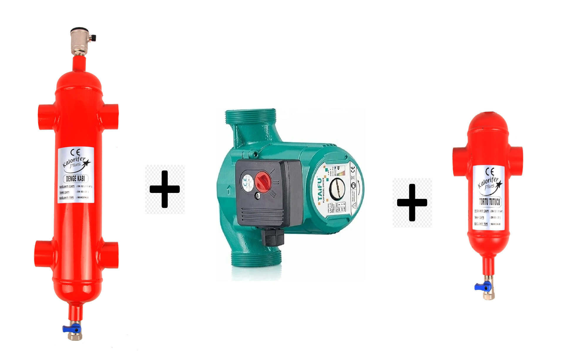 Taifu 32/80 Pompalı Hazır Denge Kabı Tortu Tutuculu