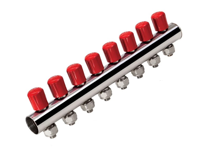 Vanalı Kollektör - Paslanmaz Çelik 1”-16x2 ( KAS marka )