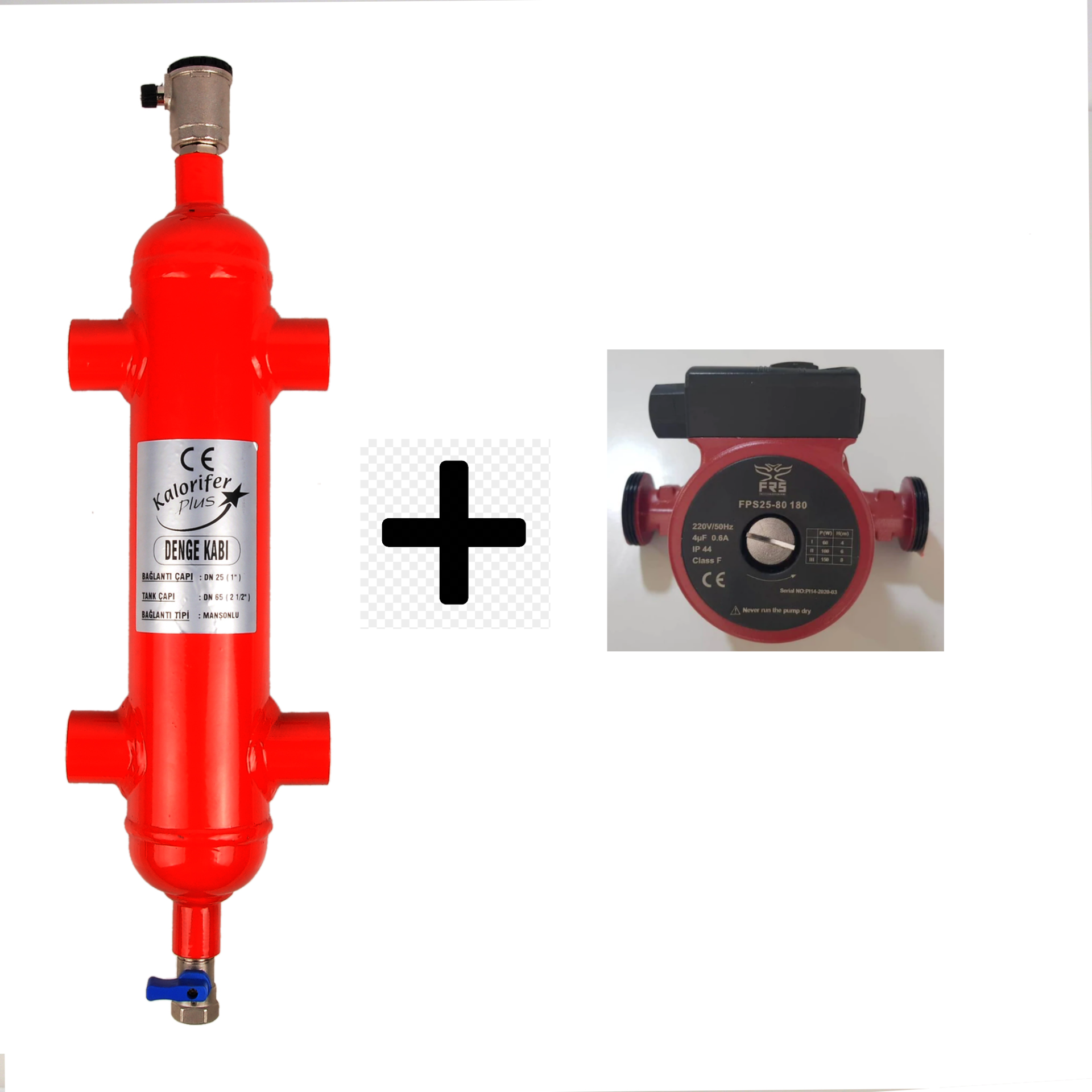 FRS 25/80 Pompalı Hazır Denge Kabı  (Q 80 ) , Hesaplı Set